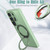 Samsung Galaxy S26 Ultra 5G Kalebol MagSafe Metal Ring Holder Phone Case - Avocado Green