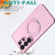 Samsung Galaxy S26 Ultra 5G Kalebol MagSafe Metal Ring Holder Phone Case - Cherry Blossom Pink