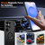 Samsung Galaxy S26 Ultra 5G Kalebol PC Hybrid TPU Armor MagSafe Ring Holder Phone Case - Black
