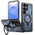 Samsung Galaxy S26 Ultra 5G Kalebol PC Hybrid TPU Armor MagSafe Ring Holder Phone Case - Blue