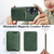 Samsung Galaxy S26 Ultra 5G Kalebol Slim MagSafe Ring Magnetic Card Bag Leather Phone Case - Green