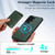 Samsung Galaxy S26 Ultra 5G Kalebol Slim MagSafe Ring Magnetic Card Bag Leather Phone Case - Green