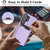 Samsung Galaxy S26 Ultra 5G Kalebol Slim MagSafe Ring Magnetic Card Bag Leather Phone Case - Purple