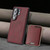 Samsung Galaxy S26 Ultra 5G Kalebol Slim MagSafe Ring Magnetic Card Bag Leather Phone Case - Red