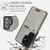 Samsung Galaxy S26 Ultra 5G Kalebol Slim MagSafe Ring Magnetic Card Bag Side Sticker Leather Phone Case - Gray