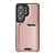Samsung Galaxy S26 Ultra 5G Kalebol Slim MagSafe Ring Magnetic Card Bag Side Sticker Leather Phone Case - Pink Gold