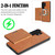 Samsung Galaxy S26 Ultra 5G Kalebol Strong MagSafe Magnetic Two-Fold Card Bag Leather Phone Case - Brown