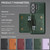 Samsung Galaxy S26 Ultra 5G Kalebol Strong MagSafe Magnetic Two-Fold Card Bag Leather Phone Case - Green