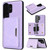 Samsung Galaxy S26 Ultra 5G Kalebol Strong MagSafe Magnetic Two-Fold Card Bag Leather Phone Case - Purple