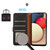 Samsung Galaxy S26 Ultra 5G KHAZNEH Litchi Texture Leather RFID Phone Case - Black