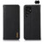 Samsung Galaxy S26 Ultra 5G KHAZNEH Nappa Top Layer Cowhide Leather Phone Case - Black