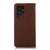 Samsung Galaxy S26 Ultra 5G KHAZNEH Nappa Top Layer Cowhide Leather Phone Case - Brown