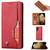 Samsung Galaxy S26 Ultra 5G Knead Skin Texture Flip Leather Phone Case - Red