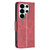 Samsung Galaxy S26 Ultra 5G Lambskin Texture Pure Color Flip Leather Phone Case - Red