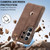 Samsung Galaxy S26 Ultra 5G LC.IMEEKE Hon Ancient Series Flip Leather Phone Case - Coffee