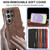 Samsung Galaxy S26 Ultra 5G LC.IMEEKE Hon Ancient Series Flip Leather Phone Case - Coffee