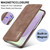 Samsung Galaxy S26 Ultra 5G LC.IMEEKE Hon Ancient Series Flip Leather Phone Case - Coffee
