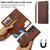 Samsung Galaxy S26 Ultra 5G LC.IMEEKE L2 Series Detachable Magsafe PU Phone Case with Lanyard - Brown