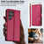 Samsung Galaxy S26 Ultra 5G LC.IMEEKE L2 Series Detachable Magsafe PU Phone Case with Lanyard - Red