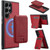 Samsung Galaxy S26 Ultra 5G LC.IMEEKE L3 Series Detachable RFID Card Bag Magsafe Phone Case - Red