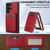 Samsung Galaxy S26 Ultra 5G LC.IMEEKE L3 Series Detachable RFID Card Bag Magsafe Phone Case - Red