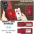 Samsung Galaxy S26 Ultra 5G LC.IMEEKE L3 Series Detachable RFID Card Bag Magsafe Phone Case - Red