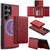 Samsung Galaxy S26 Ultra 5G LC.IMEEKE L5 Series Detachable RFID Card Bag Magsafe Phone Case - Red