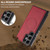 Samsung Galaxy S26 Ultra 5G LC.IMEEKE L5 Series Detachable RFID Card Bag Magsafe Phone Case - Red
