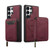 Samsung Galaxy S26 Ultra 5G LC.IMEEKE L6 Series Zipper Card Bag MagSafe Magnetic Phone Case - Red
