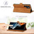 Samsung Galaxy S26 Ultra 5G LC.IMEEKE Strong Magnetism Microfiber Leather Phone Case - Brown