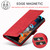 Samsung Galaxy S26 Ultra 5G LC.IMEEKE Strong Magnetism Microfiber Leather Phone Case - Red