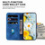 Samsung Galaxy S26 Ultra 5G Lily Embossed Leather Phone Case - Dark Blue