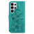 Samsung Galaxy S26 Ultra 5G Lily Embossed Leather Phone Case - Green