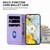 Samsung Galaxy S26 Ultra 5G Lily Embossed Leather Phone Case - Purple