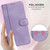 Samsung Galaxy S26 Ultra 5G Line Splicing Buckle Retro Leather Phone Case - Purple
