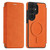Samsung Galaxy S26 Ultra 5G Linton MagSafe Leather Phone Case - Orange