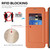 Samsung Galaxy S26 Ultra 5G Linton MagSafe Leather Phone Case - Orange