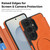 Samsung Galaxy S26 Ultra 5G Linton MagSafe Leather Phone Case - Orange
