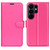 Samsung Galaxy S26 Ultra 5G Litchi Texture Horizontal Flip Leather Phone Case with Holder - Rose Red