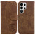 Samsung Galaxy S26 Ultra 5G Little Tiger Embossed Leather Phone Case - Brown