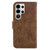 Samsung Galaxy S26 Ultra 5G Little Tiger Embossed Leather Phone Case - Brown