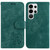 Samsung Galaxy S26 Ultra 5G Little Tiger Embossed Leather Phone Case - Green