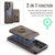 Samsung Galaxy S26 Ultra 5G MAGKING K1 MagSafe Detachable Wallet RFID Back Cover Phone Case - Coffee