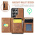 Samsung Galaxy S26 Ultra 5G MAGKING K2 Series MagSafe RFID Card Bag Detachable Phone Case - Brown