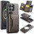 Samsung Galaxy S26 Ultra 5G MAGKING K2 Series MagSafe RFID Card Bag Detachable Phone Case - Coffee