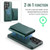 Samsung Galaxy S26 Ultra 5G MAGKING K2 Series MagSafe RFID Card Bag Detachable Phone Case - Green
