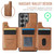 Samsung Galaxy S26 Ultra 5G MAGKING K3 Series MagSafe RFID Card Bag Detachable Phone Case - Brown