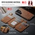 Samsung Galaxy S26 Ultra 5G MAGKING K3 Series MagSafe RFID Card Bag Detachable Phone Case - Brown