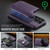 Samsung Galaxy S26 Ultra 5G MAGKING K3 Series MagSafe RFID Card Bag Detachable Phone Case - Purple