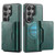 Samsung Galaxy S26 Ultra 5G MAGKING K4 Series MagSafe RFID Tri-fold Card Bag Detachable Phone Case - Green
